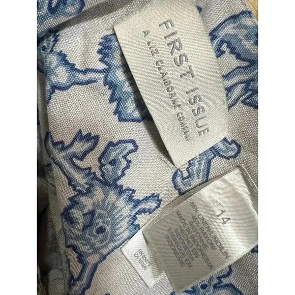 FIRST ISSUE by liz claiborn linen blend tunic dress size 14 - Picture 8 of 8